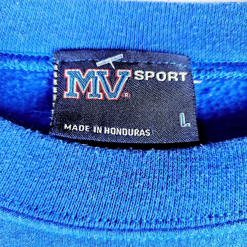 Vintage MV Sport Miami Dade College Sweatshirt, Blue White, Sz L - Picture 6 of 7
